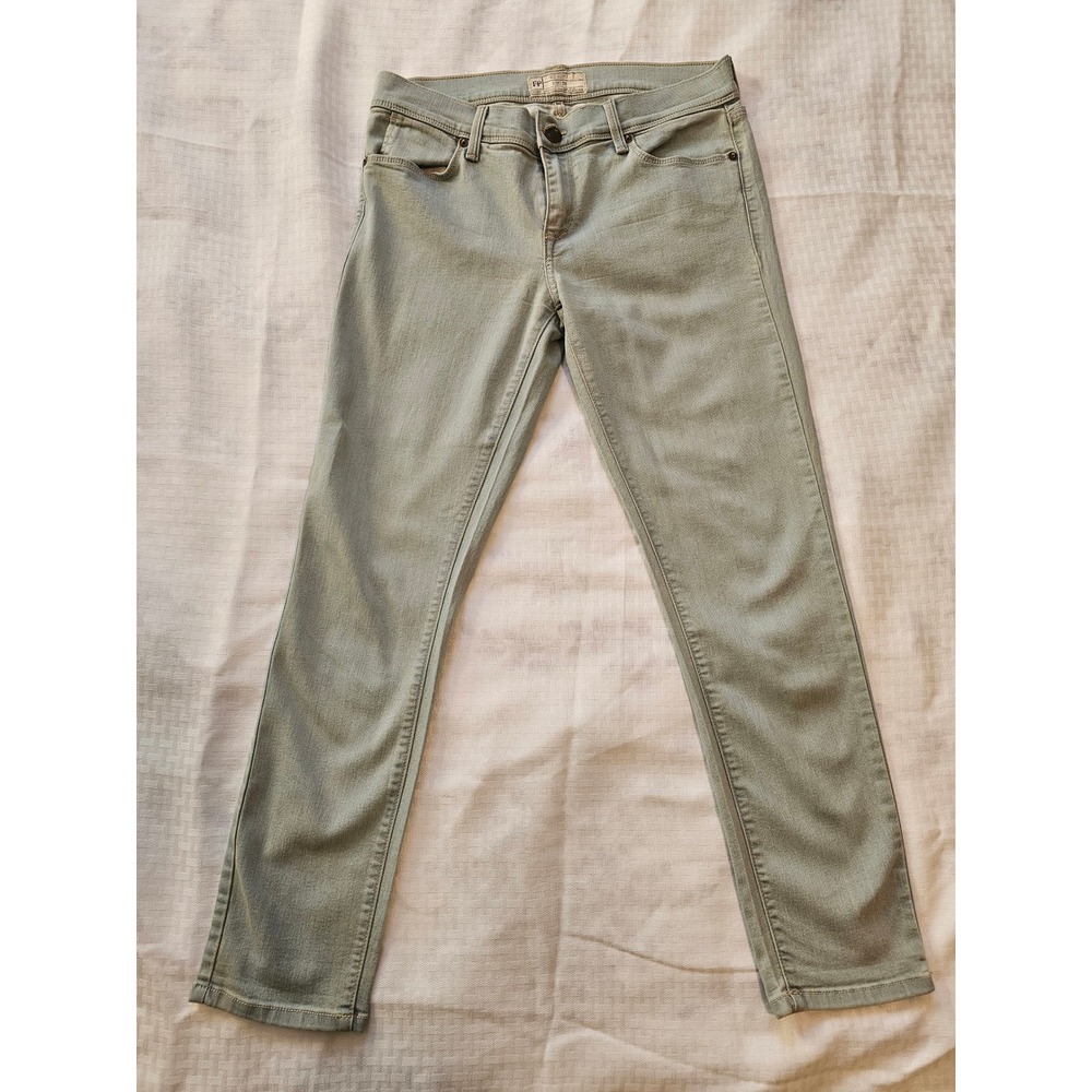 Free People Slim Leg Jeans Womens 28 Vintage Wash Mid Rise Stretch Denim